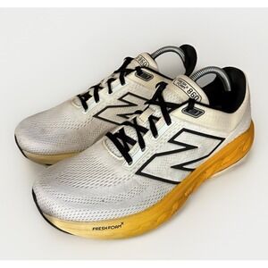 New Balance Fresh Foam X‎ 860 V14 M Size 9.5 White Orange Running Shoes Sneakers